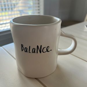 Rae Dunn mug - “balance”